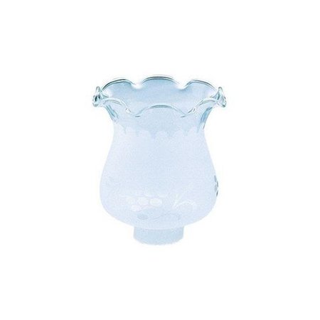 BRIGHTBOMB 8110000 5 in. Frosted Etched Glass Shade- - pack of 6 BR32674